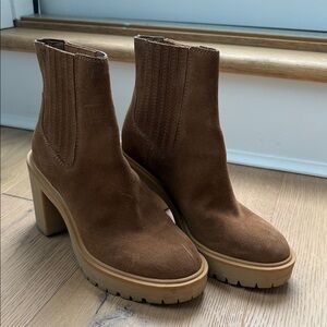 Dolce Vita Brown Suede Women's Ankle Boots